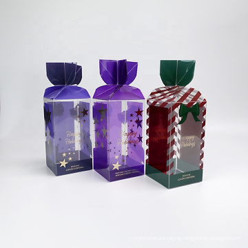 Custom LOGO Luxury Foldable PVC Cosmetic toy gift Plastic Packing Box